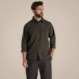 Craghoppers Kiwi Long Sleeve Outdoor Shirt in Woodland Green