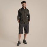Craghoppers Kiwi Long Sleeve Outdoor Shirt in Woodland Green