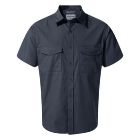 Craghoppers Kiwi Short Sleeve Outdoor Shirt in Ombre Blue