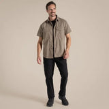 Craghoppers Kiwi Short Sleeve Outdoor Shirt in Pebble