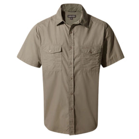 Craghoppers Kiwi Short Sleeve Outdoor Shirt in Pebble