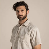 Craghoppers Kiwi Short Sleeve Outdoor Shirt in Oatmeal