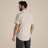 Craghoppers Kiwi Short Sleeve Outdoor Shirt in Oatmeal