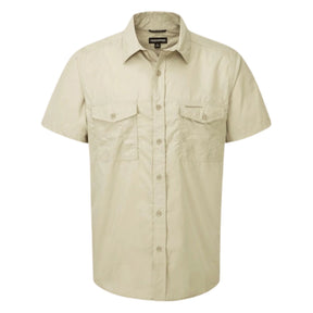 Craghoppers Kiwi Short Sleeve Outdoor Shirt in Oatmeal