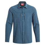 Craghoppers Mens NosiLife Long Sleeve Pro Shirt V in Blue Stone