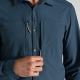 Craghoppers Mens NosiLife Long Sleeve Pro Shirt V in Blue Stone