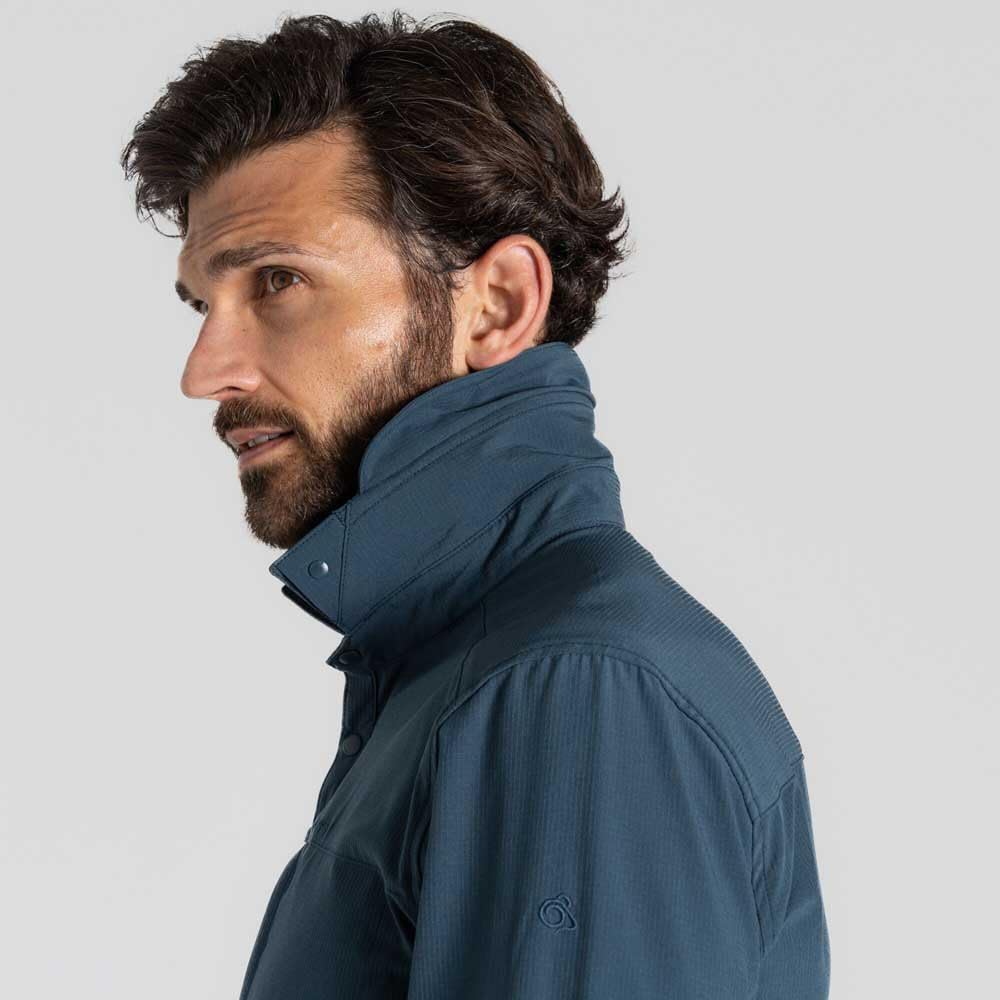 Craghoppers Mens NosiLife Long Sleeve Pro Shirt V in Blue Stone