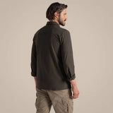 Craghoppers NosiLife Pro Long Sleeve Stretch Shirt V in Woodland Green