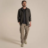 Craghoppers NosiLife Pro Long Sleeve Stretch Shirt V in Woodland Green
