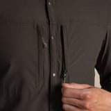 Craghoppers NosiLife Pro Long Sleeve Stretch Shirt V in Woodland Green