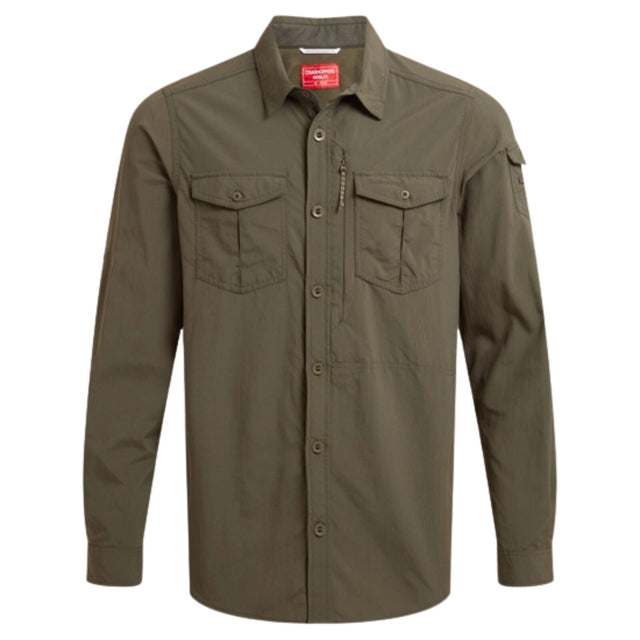 Craghoppers NosiLife Adventure III Long Sleeve Shirt in Woodland Green