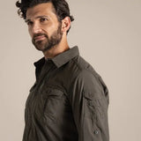 Craghoppers NosiLife Adventure III Long Sleeve Shirt in Woodland Green