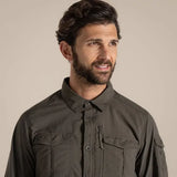 Craghoppers NosiLife Adventure III Long Sleeve Shirt in Woodland Green
