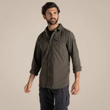 Craghoppers NosiLife Adventure III Long Sleeve Shirt in Woodland Green