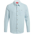 Craghoppers Mens Nuoro Lightweight Anti-Insect Long Sleeve Travel Shirt in Niagara Blue - XXL