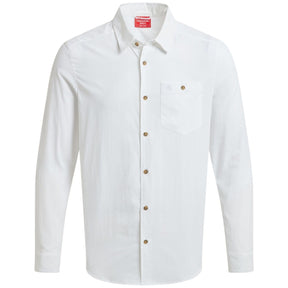 Craghoppers Mens Nuoro II Anti-Insect Quick Dry Long Sleeve Travel Shirt in White