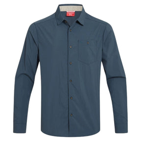 Craghoppers NosiLife Pro V Long Sleeve Travel Shirt in Blue Stone