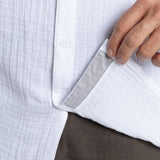 Craghoppers Mens Moro 100% Cotton Insect Repellent Long Sleeve Shirt in White