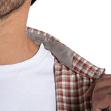 Craghoppers Mens Nuoro Insect Repellent Quick Dry Long Sleeve Shirt in Red Beach Check