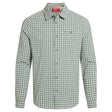 Craghoppers NosiLife Nuoro Check Long Sleeve Shirt in Lichen Green / Ecru Check
