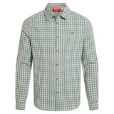 Craghoppers NosiLife Nuoro Check Long Sleeve Shirt in Lichen Green / Ecru Check