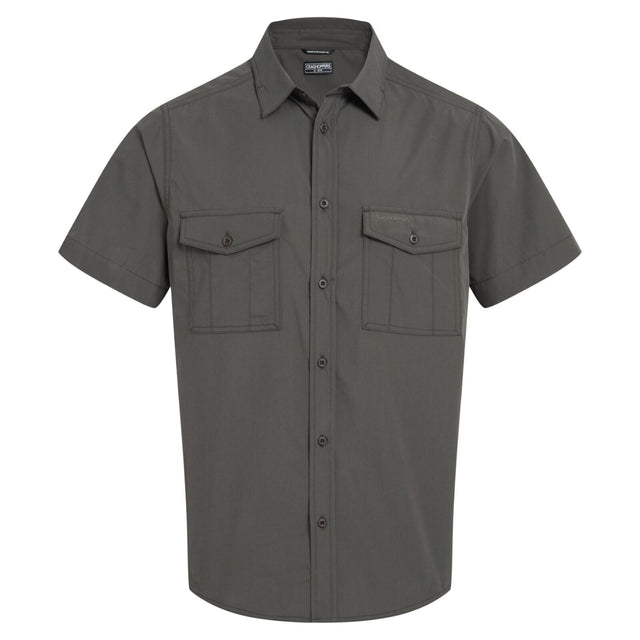 Craghoppers Kiwi II Short Sleeve UPF50+ Hiking Shirt in Cedar