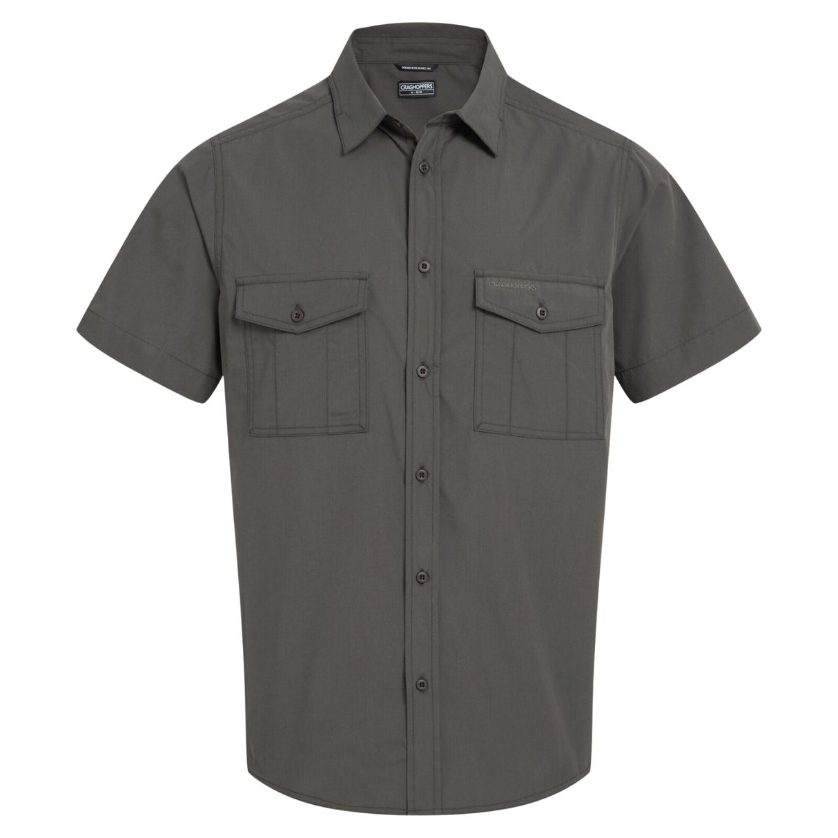Craghoppers Kiwi II Short Sleeve UPF50+ Hiking Shirt in Cedar