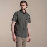 Craghoppers Kiwi II Short Sleeve UPF50+ Hiking Shirt in Cedar