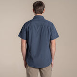 Craghoppers Kiwi II Short Sleeve UPF50+ Hiking Shirt in Ombre Blue