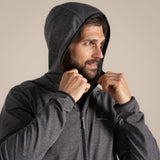 Craghoppers NosiLife Deft Hooded Travel Jacket in Black Pepper Marl