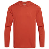 Craghoppers Mens Abel Insect Repellent Quick Dry Long Sleeve T-Shirt in Red Beach