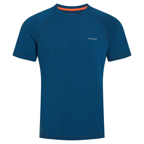 Craghoppers Mens Dynamic Short Sleeved T-Shirt in Tourmaline Blue