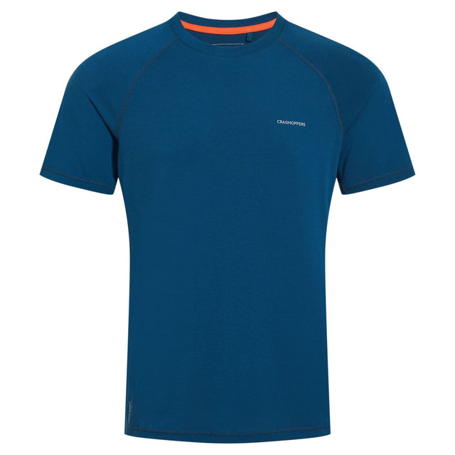 Craghoppers Mens Dynamic Short Sleeved T-Shirt in Tourmaline Blue