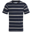 Craghoppers Mens Buffon Short Sleeve T-Shirt Organic Cotton Linen NosiBotanical Insect Repellent in Blue Navy Stripe - XL