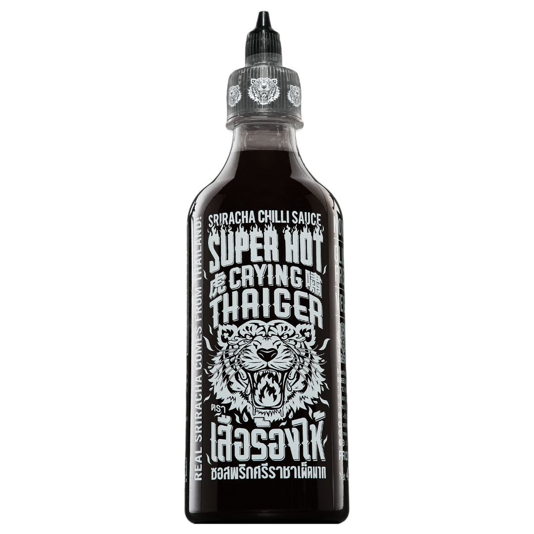 3x 440ml Crying Thaiger Thai Sriracha Sauce - Super Hot Chilli (Product of Thailand)