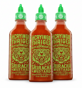 3x 440ml Crying Thaiger Thai Sriracha Sauce - Chilli Mustard (Product of Thailand)