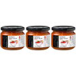 3x 350g Konex Tiva Pepper & Garlic Adjika Sauce in Glass Jar Bulk Pack - Hot (Product of Bulgaria)