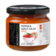 350g Konex Tiva Pepper & Garlic Adjika Salsa Sauce in Glass Jar - Hot (Product of Bulgaria)