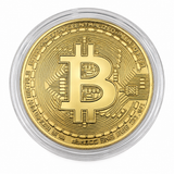 Bitcoin Commemorative Collectors Coin w/ Case - Gold Plated