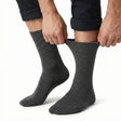 1x Pair Charcoal Cotton Rich Loose Top Socks (Comfort Diabetic Circulation)