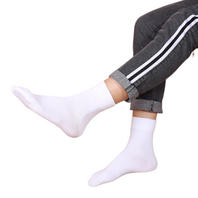 1x Pair White Cotton Rich Loose Top Socks (Comfort Diabetic Circulation)