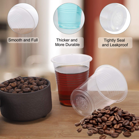 1920x 7oz/210ml Premium Clear Plastic Cups - Extra Strong PET BPA Free (Bulk)