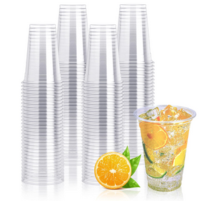 720x 14oz (420ml) Premium Plastic Clear Cups Extra Strong PET BPA Free