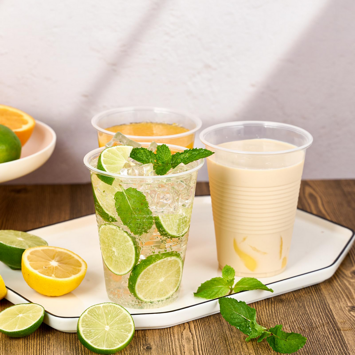 640x 16oz (480ml) Premium Plastic Clear Cups Extra Strong PET BPA Free