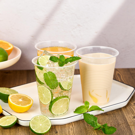 640x 16oz/480ml Premium Clear Plastic Cups - Extra Strong PET BPA Free (Bulk Pack)