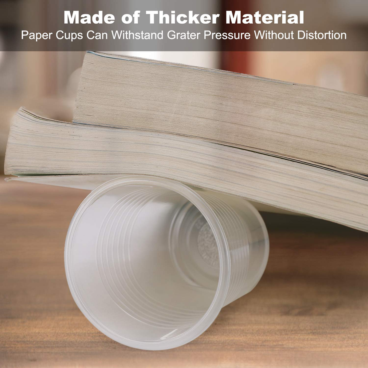 1200x 8oz/240ml Premium Clear Plastic Cups - Extra Strong PET BPA Free (Bulk)