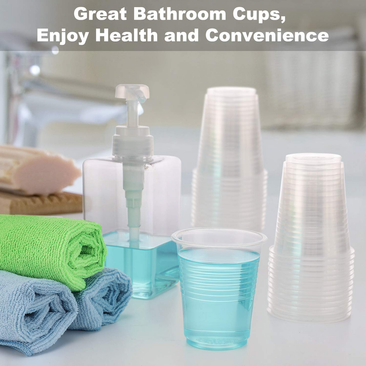 2400x 6oz/180ml Premium Clear Plastic Cups - Extra Strong PET BPA Free (Bulk)