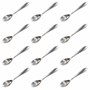 12x Stainless Steel "Narrow" Teaspoons for Condiments, Spices & Tasting Jars