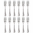 12x Stainless Steel Dinner Forks Bulk Pack - Silver (Cutlery & Tableware Set)