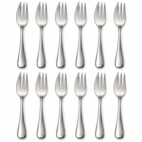 12x Stainless Steel Dessert Forks Bulk Pack - Silver (Pastry, Cake & Pie Forks)